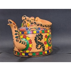 Madhubani Painted Tea Kettle01