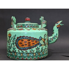 Madhubani Painted Tea Kettle02
