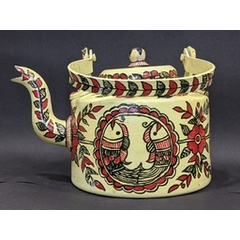 Madhubani Painted Tea Kettle03