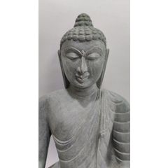 White Budhha Sculpture ( Bhumisparsh Mudra)